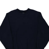 Blank Fruit Of The Loom Sweatshirt - Large Navy Cotton Blend
