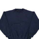 Blank Unbranded Sweatshirt - 2XL Navy Cotton Blend