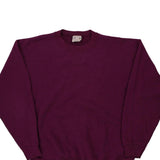 Made in USA Blank Ultra Fleece Sweatshirt - Large Purple Cotton Blend