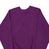 Made in USA Blank Tultex Sweatshirt - Large Purple Cotton Blend