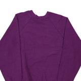 Made in USA Blank Tultex Sweatshirt - Large Purple Cotton Blend