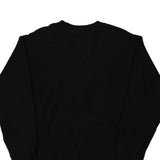 Blank Athletic Works Sweatshirt - Large Black Cotton Blend