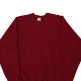 Made in USA Blank Fruit Of The Loom Sweatshirt - 2XL Red Cotton Blend
