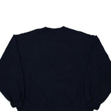 Blank Fruit Of The Loom Sweatshirt - Large Navy Cotton Blend