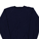 1980's Blank Generation One Sweatshirt - Medium Navy Cotton Blend