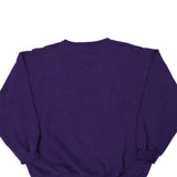 Blank Hunt Club Sweatshirt - Large Purple Cotton Blend