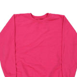 Blank Gildan Sweatshirt - Large Pink Cotton Blend