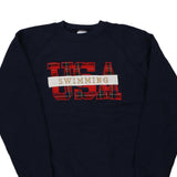 Made in USA USA Swimming Discus Athletic Sweatshirt - Large Navy Cotton Blend