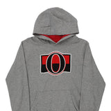 Age 14-16 Nhl Hoodie - Large Grey Cotton
