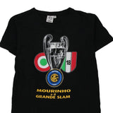 Age 9-11 Inter Milan Alato Football T-Shirt - Medium Black Cotton