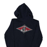 Age 10 Bear Graphic Hoodie - Medium Navy Cotton