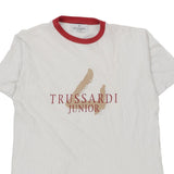 Age 14 Trussardi Spellout T-Shirt - XL White Cotton
