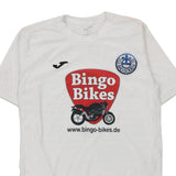 Age 12 Bingo Bikes J Graphic T-Shirt - Large White Cotton