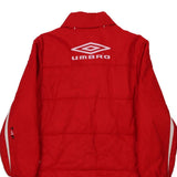 Age 12 Umbro Puffer - Medium Red Polyester