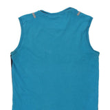 Age 13-14 Champion Graphic Vest - XL Blue Cotton
