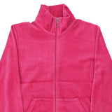 Heiress Age 8 Juicy Graphic Velour Track Jacket - Small Pink Cotton Blend