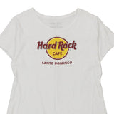 Santo Domingo Hard Rock Cafe Graphic T-Shirt - Large White Cotton