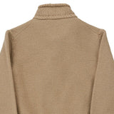 Age 8-10 Armani Jeans Zip Up - Small Beige Cotton Blend