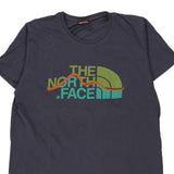 The North Face Spellout T-Shirt - Small Grey Cotton