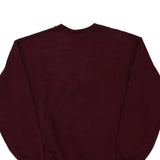 New York Gildan Sweatshirt - Medium Burgundy Cotton Blend