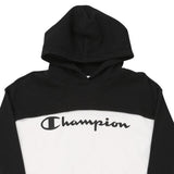 Age 15-16 Champion Spellout Hoodie - 2XL Block Colour Cotton Blend