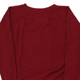 Age 8-10 Atlantic City Hard Rock Cafe Spellout Sweatshirt - XS Burgundy Cotton Blend
