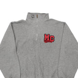 Russell Athletic 1/4 Zip - Medium Grey Cotton Blend