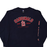 St. Louis Cardinals Mlb Long Sleeve T-Shirt - XL Navy Cotton