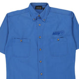 Vintage blue Chase Authentics Short Sleeve Shirt - mens medium