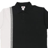 Race Racewear Nascar Polo Shirt - 2XL Black & White Cotton