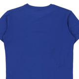 Champion Spellout T-Shirt - Large Blue Cotton