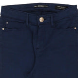 Guess Skinny Trousers - 26W UK 6 Blue Cotton