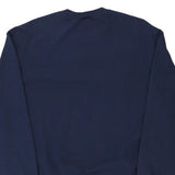 New York Fruit Of The Loom Sweatshirt - Large Navy Cotton Blend
