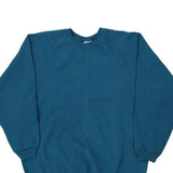 Just My Size Sweatshirt - XL Blue Cotton Blend