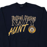 United States Navy Aunt Unbranded Sweatshirt - Large Navy Cotton