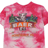 Honesdale, Pennsylvania Harley Davidson Tie-Dye T-Shirt - Small Pink Cotton