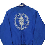 American Gold Wing Association Don Alleson Athletic Varsity Jacket - Large Blue Nylon Blend