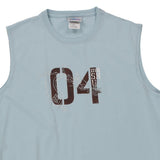 Mushu 04 Disney Graphic Vest - Large Blue Cotton