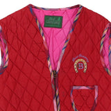 1980s Best Company Gilet - Large Red Polyester