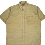 Southern Checked Short Sleeve Shirt - XL Yellow Polyester Blend