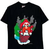 Looney Tunes Tee Jays Single Stitch T-Shirt - Medium Black Cotton