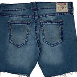 True Religion Denim Shorts - 40W 7L Blue Cotton