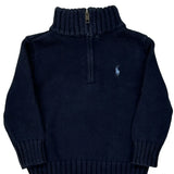Age 18 Months Polo By Ralph Lauren 1/4 Zip - 3XS Navy Cotton