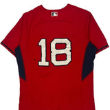 Red Sox Majestic Mlb Jersey - Large Red Polyester