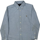 Age 7 Ralph Lauren Shirt - Small Blue Cotton