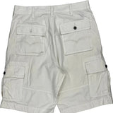Levis Cargo Shorts - 34W 11L White Cotton