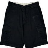 Dickies Cargo Shorts - 34W 10L Black Cotton