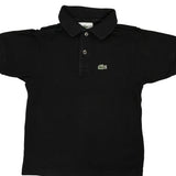 Age 8 Lacoste Polo Shirt - Small Black Cotton