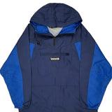 Timberland Windbreaker - Large Blue Nylon