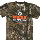 Deer Population Control Services Russell Outdoors Camo T-Shirt - Medium Camo Cotton